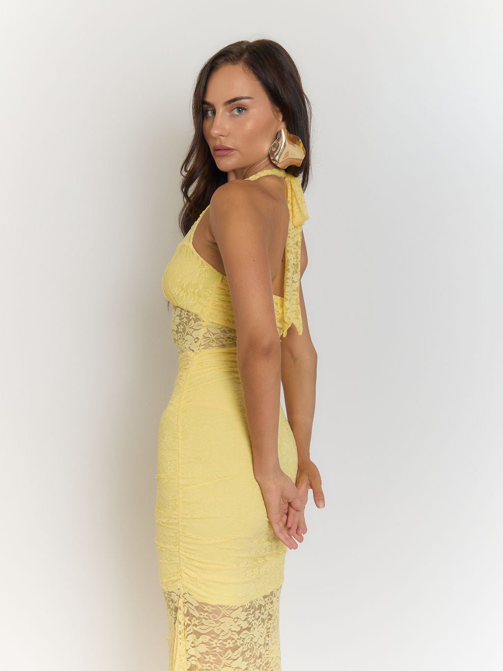 Elizabeth Backless Bodycon Maxi Dress