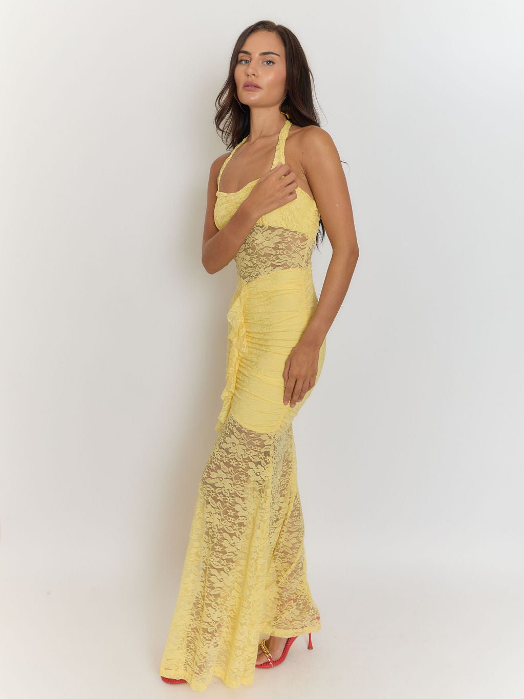 Elizabeth Backless Bodycon Maxi Dress