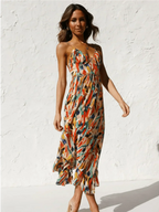 Samantha Exclusive Colorful Midi Dress Boutique Collection