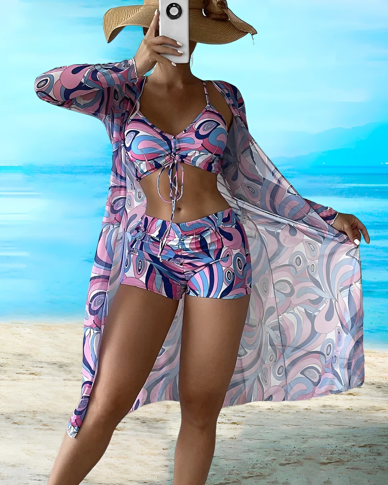 | 3-Piece Floral Bikini Set