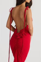 Zulema Premium Open Back Floral Maxi Dress Boutique Collection