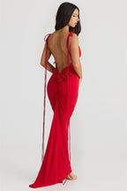 Zulema Premium Open Back Floral Maxi Dress Boutique Collection