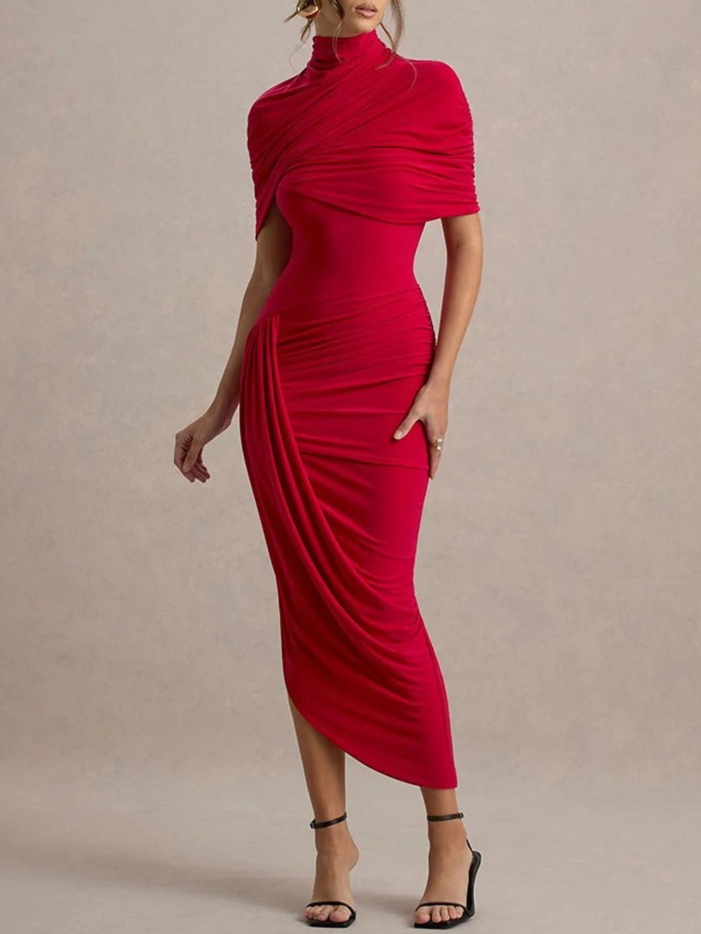Elowen Backless Sleeve Maxi Dress