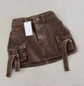 Embroidered Denim Short