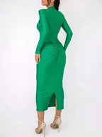 Emerson Hollow Out Long Sleeve Maxi Dress