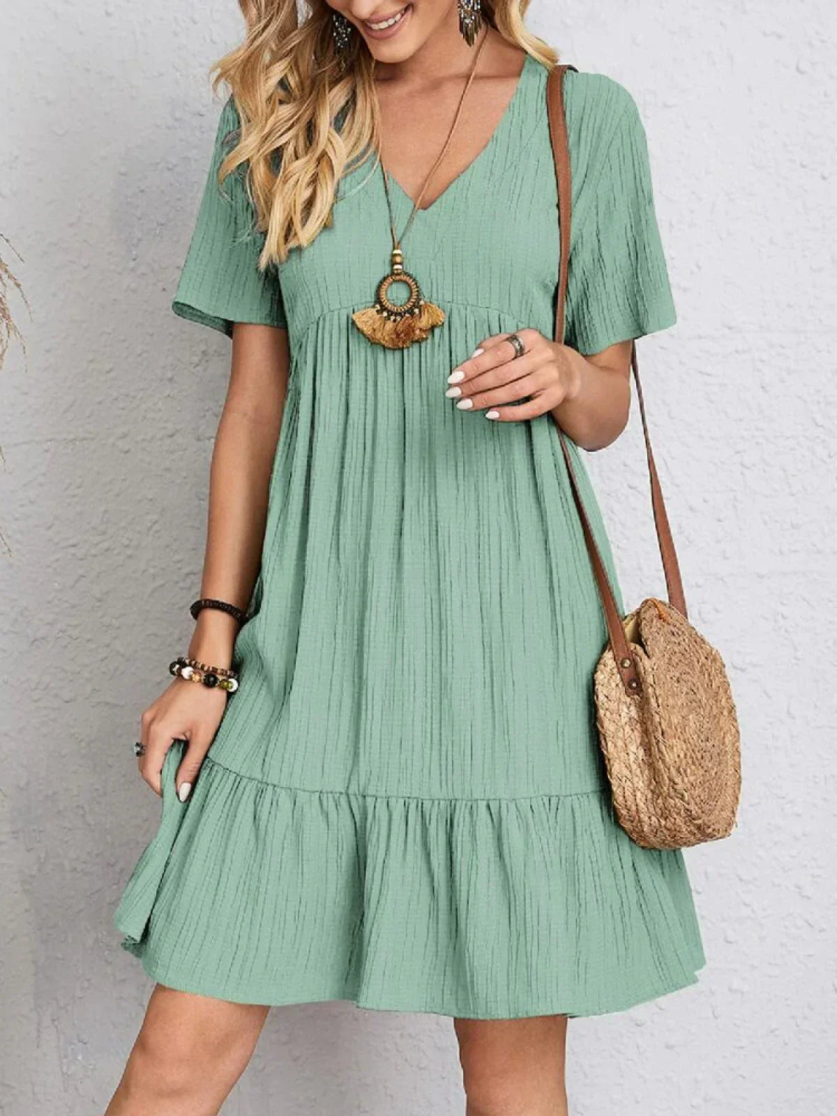 Jacinta Boutique Dress with Belly Cover Chic Silhouette Collection