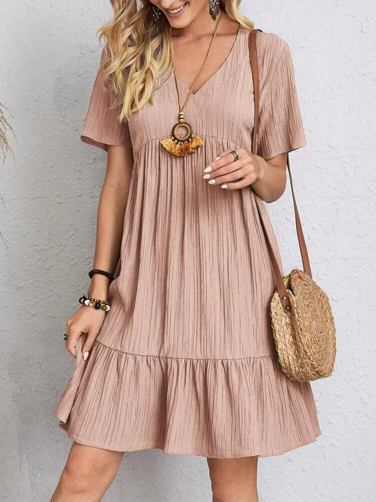 Jacinta Boutique Dress with Belly Cover Chic Silhouette Collection