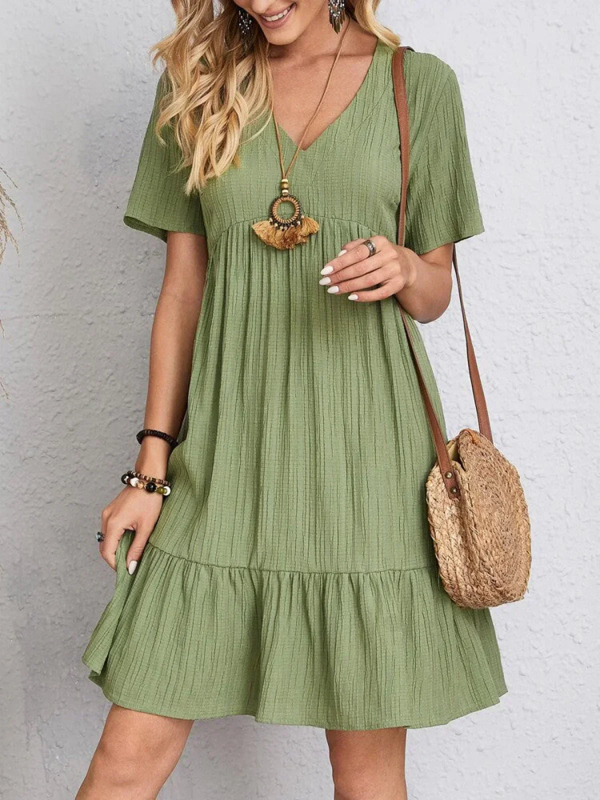 Jacinta Boutique Dress with Belly Cover Chic Silhouette Collection