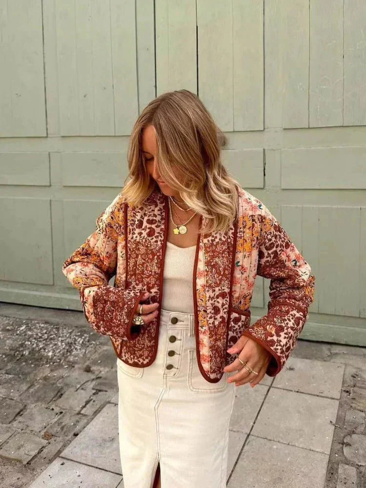 | Vintage coat in soft check pattern
