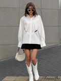 Essential Cutout Graceful Button Down Shirt