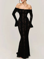 Eva Off Shoulder Maxi Dress