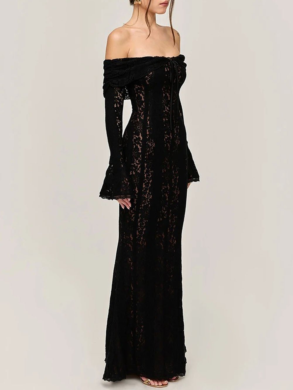 Eva Off Shoulder Maxi Dress