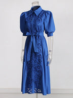 Evelyn Lace Midi Dress