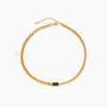 Rhinestone Chunky Chain Necklace in Gold