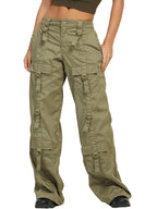 Low Waist Pocket Cargo Jean