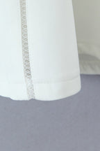 Halter Neck Square Neck Contrast Trim Fit and Flare Midi Dress