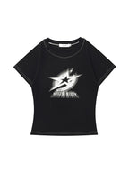 Star Print Short Sleeve Tee
