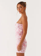 Moorey Beaded Mini Dress - Pink