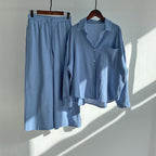 Casual  Loose Wide Legs Two-Pieces Set