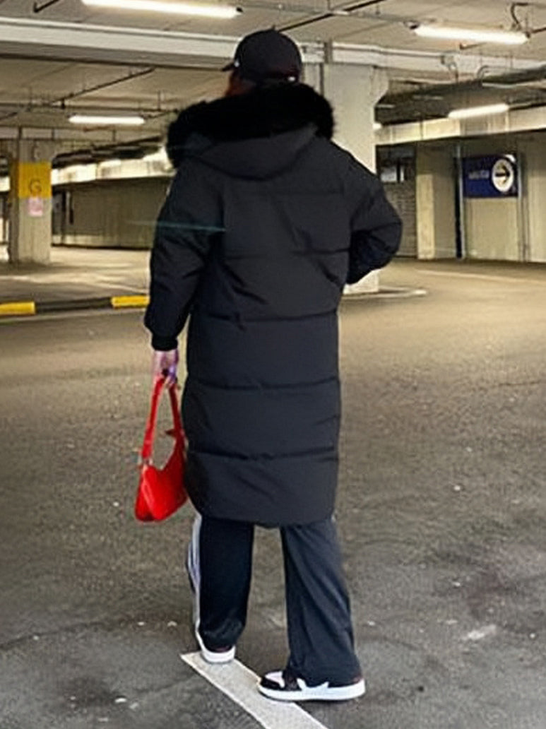 Puffer Coats For Women Ecru White Thicken Winter Outerwear