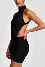 Thekla Ruched Cut-Out Mini Dress