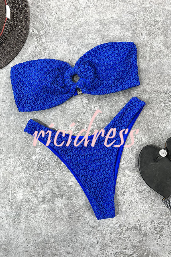 | Bandeau Bikini with Ring Neckline