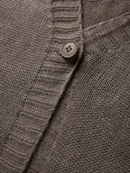 Mohair Solid Lantern Sleeve Baggy Cardigan