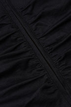 Ruched Waist Biker Jacket