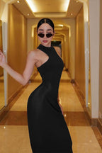 Cutout Sleeveless Slim Fit Maxi Dress