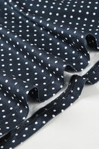 Polka Dot Sleeveless Crew Neck Fit and Flare A-Line Mini Dress