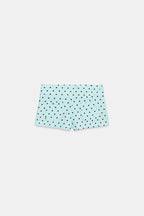 Trisha Linen Blend Polka Dot Stand Neck Belted Jacket and Low-Rise Pocket Mini Shorts Set