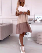 Rocío Boutique Casual Short Sleeved Dress with a Modern Design Premium Wardrobe Essential
