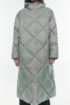 Padded Longline Hooded Puffer Coat