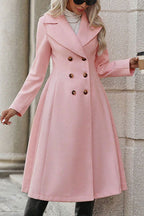 Double Breasted A-Line Coat