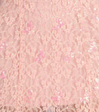 Whimsical Sparkle Butterfly Sequin Lace-Up Skater Dress