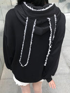 Anime Print Rabbit Ear Styling Oversized Hoodie