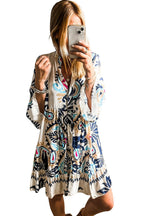 | Mini Dress, Tribal Print