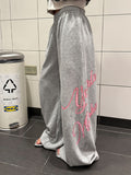 Street-Style Printed Long Wide Leg Pants