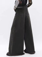 Washed Vintage Brown Loose Boyfriend Jeans