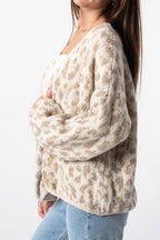 Loose Fit Colorblock Cardigan