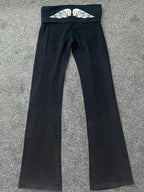 Patterned Print Flare Leg Pants