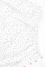 Polka Dot Satin V Neck Crop Top Mermaid Skirt Set
