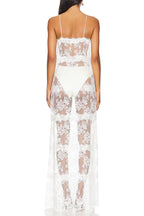 Seraphina  Lace Sheer Slip Maxi Dress