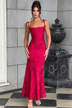 Sash Backless Mermaid Dress