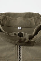 Vintage Drawstring Hem Street Jacket