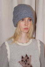 Solid Color Double Layer Soft Wool Knitted Hat