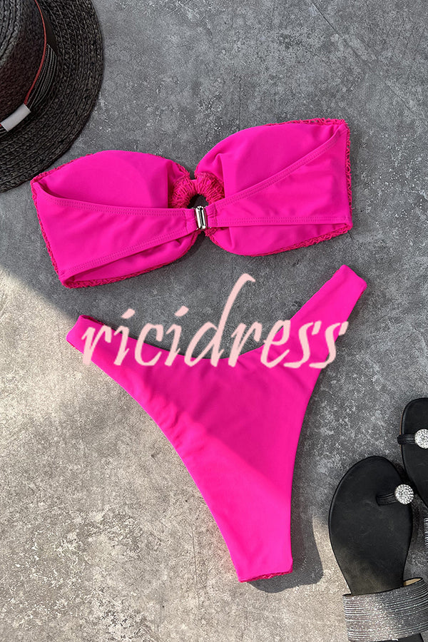 | Bandeau Bikini with Ring Neckline