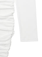 Modern Ruched Mini Dress With Deep V Neck For Women 2026