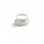 Unisex Irregular Geometric Open Knuckle Ring