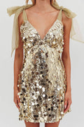 Celeste Glamour Sequin Mini Dress